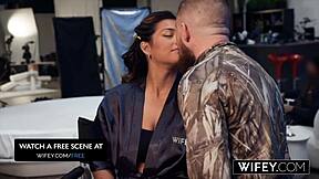 Karina Valentina enjoys intimate moment with husband watching