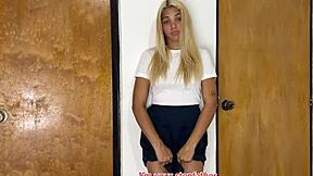 Latina stepdaughter asks for help with her homework from her father-in-law.