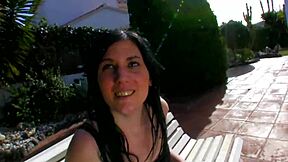 hot latin milf gets hardcore action in spain outdoors