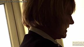 Pascalssubsluts - Busty Milf Amy Dominated by Pascal White in Stockings and Heels