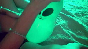 Ever Seen an Alien Inflatable Encounter with a Blonde Milf?