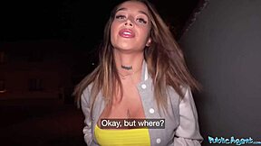 Public agent captures thick latina cowgirl riding big dick in reality