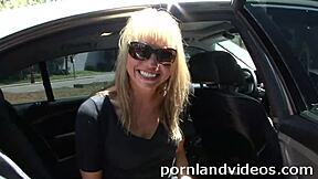 Young Sexy Blonde Maya Hills in Red Panties Fucks for Cash?