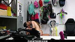 Hey officer, gonna punish this teen 18+ hard for that stolen dildo?