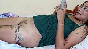 tattooing rich pussy and paying with internal creampie!