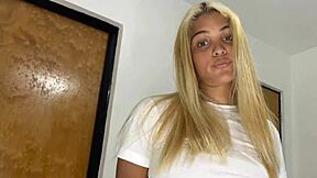 Latina stepdaughter asks for help with her homework from her father-in-law.