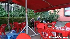 I Can't Believe This Teen Got Nailed by an Oldie Outdoors!