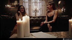 i got mesmerized by a sexy blonde vampire in an old gothic manor