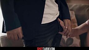 Perv Stepdad And Teacher Set Up Stepdaughter For A Rough Double Penetration