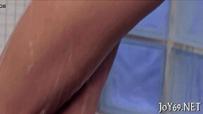 Naked Babe Uses Dildo on Her Tight Wet Pussy for Solo Masturbation