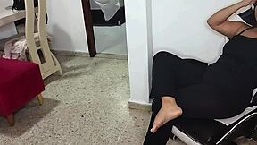 mature slut cheats at home with young step-nephew