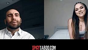 Horny Stepdaughter Gets Naughty on Video Call with Stepdad