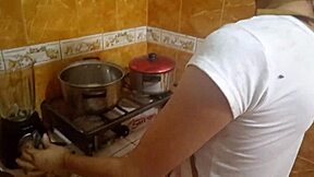 Peruvian girlfriend cooks, dances, and licks ass all in one