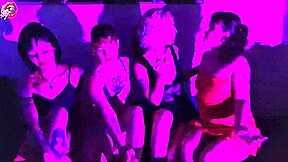 4 sluts worship feet and strip