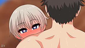 uzaki hana steamy beach day fun with friends