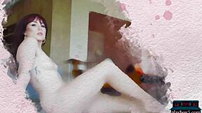 sexy milf kenna vanessa dressed in lingerie and stockings strips naked