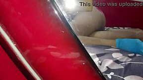 Paying the landlord with sex, and he cums inside my pussy without a condom