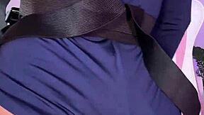 Latina In Military Costume Masturbates, Begging To Cover Her Natural Tits With Cum