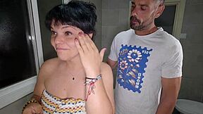 Stepmom Fucks Her Stepson In The Bathroom And Fills Her Pussy With Cum In Homemade Sex.