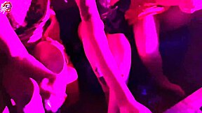 4 sluts worship feet and strip