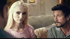 Perv Stepdad And Teacher Set Up Stepdaughter For A Rough Double Penetration