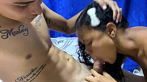 Colombian milf stepsister shares bed with stepbrother, leading to passionate sex