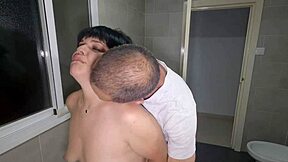 Stepmom Fucks Her Stepson In The Bathroom And Fills Her Pussy With Cum In Homemade Sex.