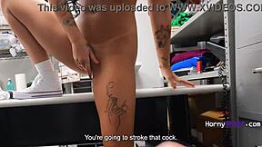 Holy Shit, This Latina Teen Thief Gets Groped and Punished in Prison Garage.