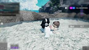 Whoa! Outdoor hot spring session with an Asian baddie! Sex with follower 9 is insane!