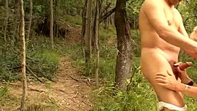 She Moaned Two Cocks To Fuck Her Pussy Outdoors