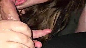 Wife Spits On Cock, Moans Loud, And Deepthroats Nonstop