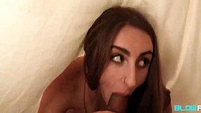 What naughty babysitter penelope kay gives in blowjob with swallow cum handjob deepthroat big cock tits