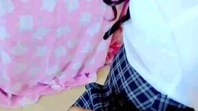 Talking about a real Mexican high school girl caught on camera by a masked stranger.