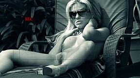 Outdoors In The Sun, Aubrey Adams Rubs And Fucks