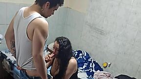 My friend's mom gives me a sloppy blowjob after her birthday party.