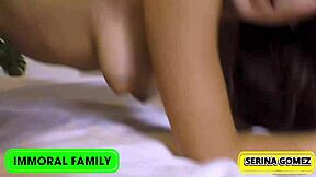 Serinas dripping cunt gets stuffed by stepfather dans massive cock