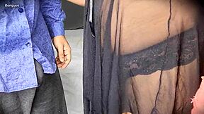 Housewife Cheats on Husband with Hairy Wet Pussy Creampie Scene