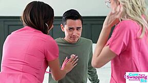 Rissa May's 3Some With Licking, Deepthroat, Handjob