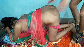 Susmita, the asian college coed, has fun with her friend in the classroom