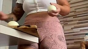 japonesa with giant pussy showing off her huge assets