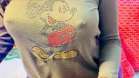 Hey, I hid a camera and filmed her petite natural tits while she masturbated