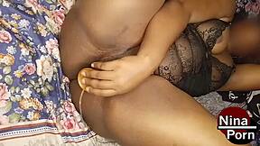 Ebony Milf Slut Using Toys to Squirt Wet Pussy Orgasm Homemade