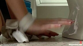 Busty College Lesbian Ass Fucked With Strapon In BDSM Submission