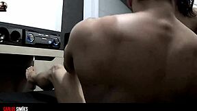 emotional connection as well-endowed man pleasures young latina babe