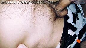 amateur couple explores anal blowjob in homemade porno