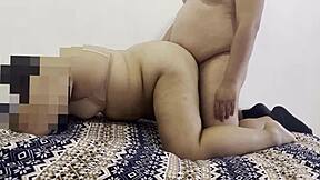 Milf neighbor has incredible orgasm in doggy style with fingering