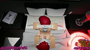 Santas little helper bent over for milf riding and cum