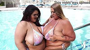 Monster titty twins veronica, jasmine, raven belle drain lucky guy dry