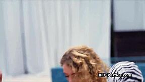 Interracial bikini girlfriends crave cock in group