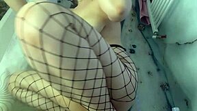 Hot Bitch Squirting While Sucking Big Tits